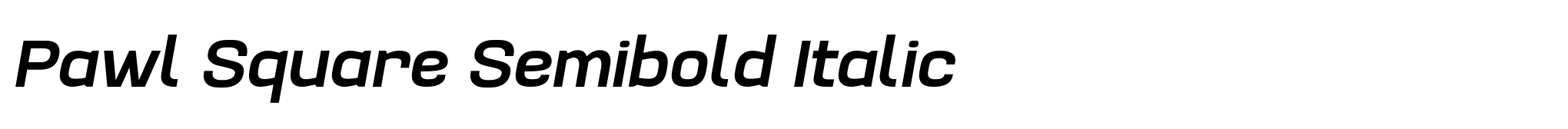 Pawl Square Semibold Italic image